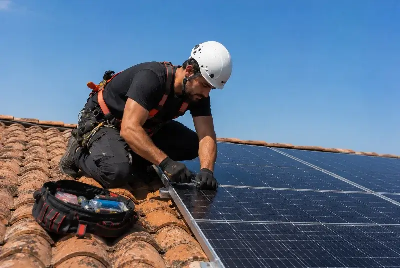 Maintenance et monitoring de panneaux solaires à Coustouges