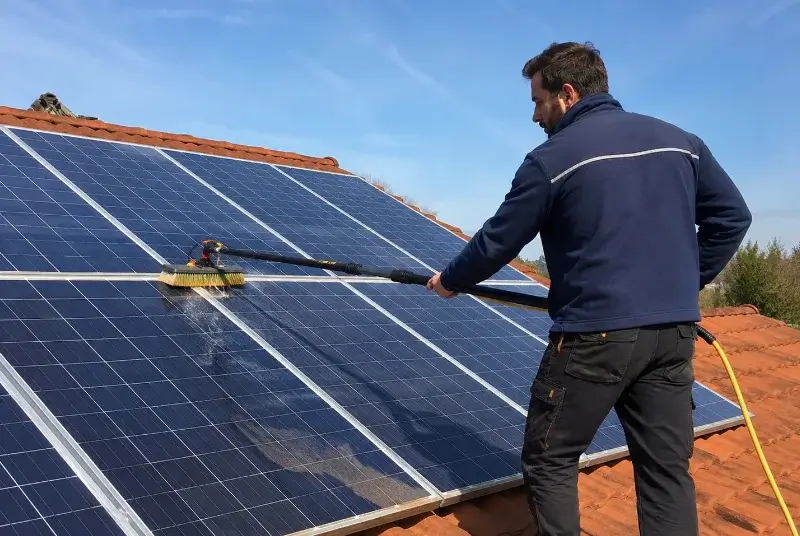 Nettoyage et entretien de panneaux solaires à Coustouges